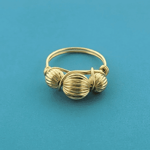 Gold Ball Ring