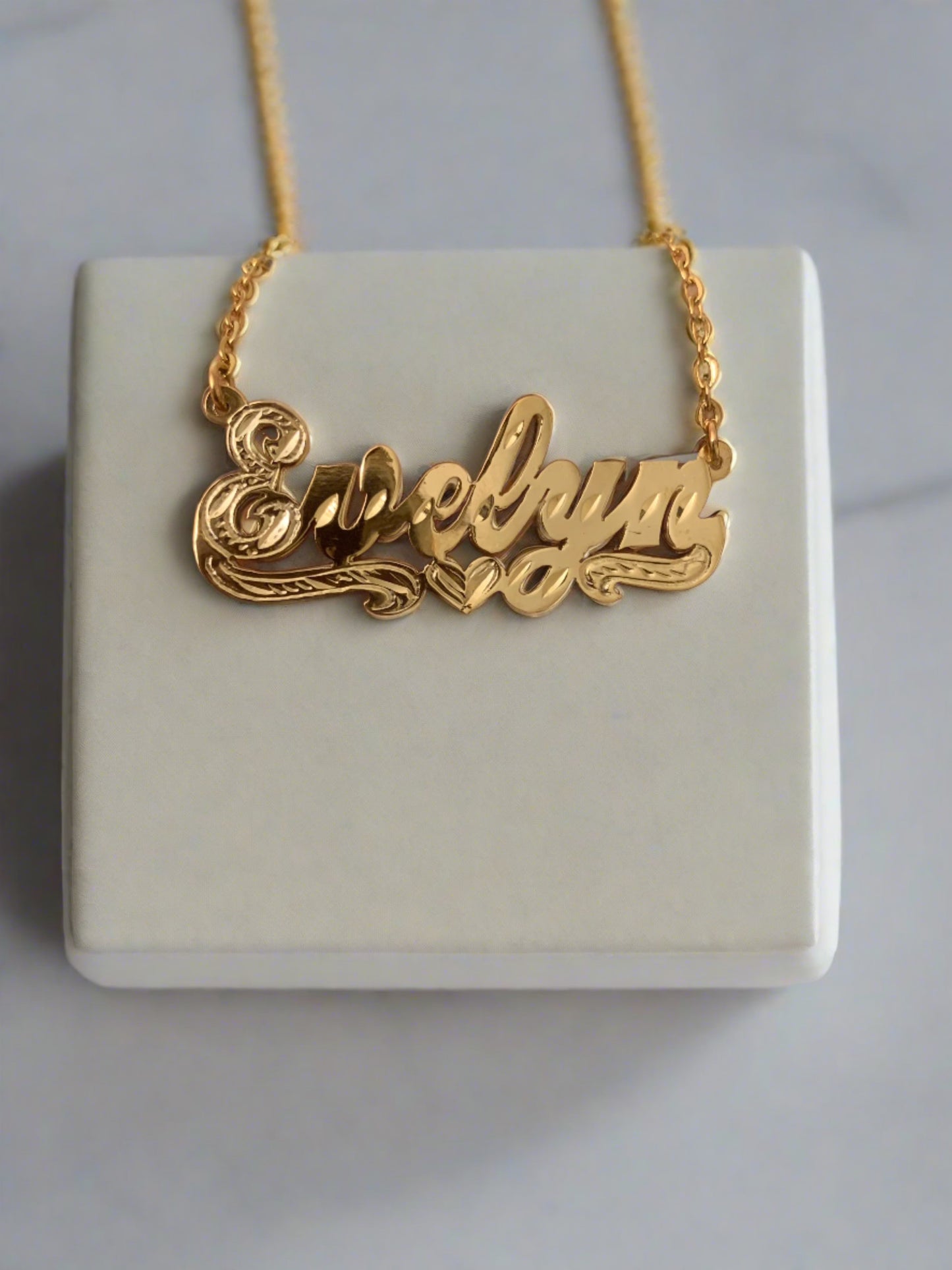10k Real Gold Nameplate